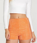 Game day studded heavy knit shorts