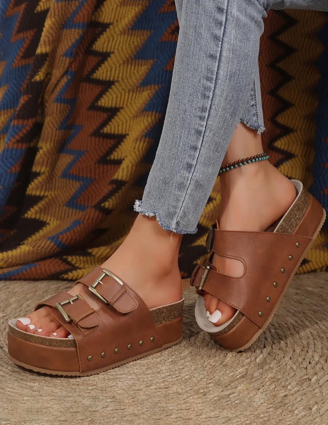 Brown sandals