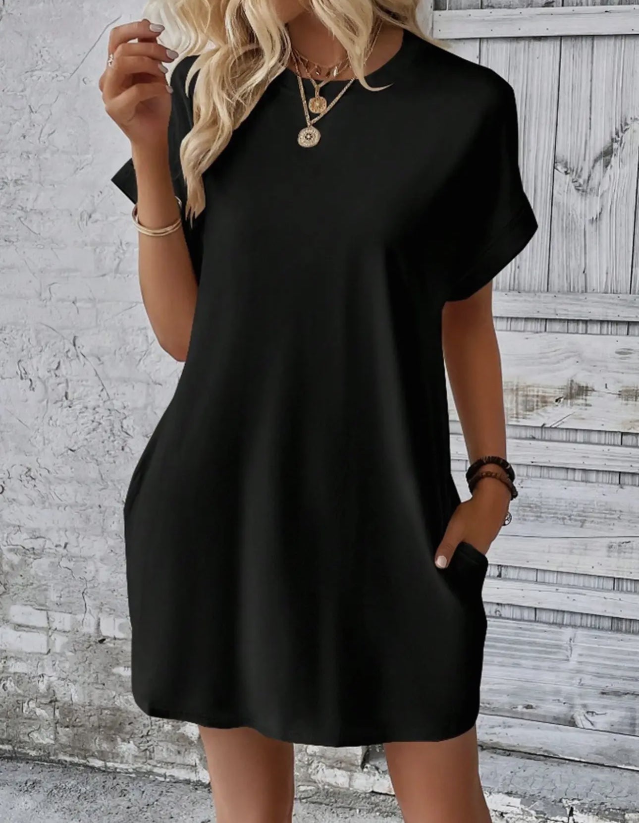 Black tshirt dress