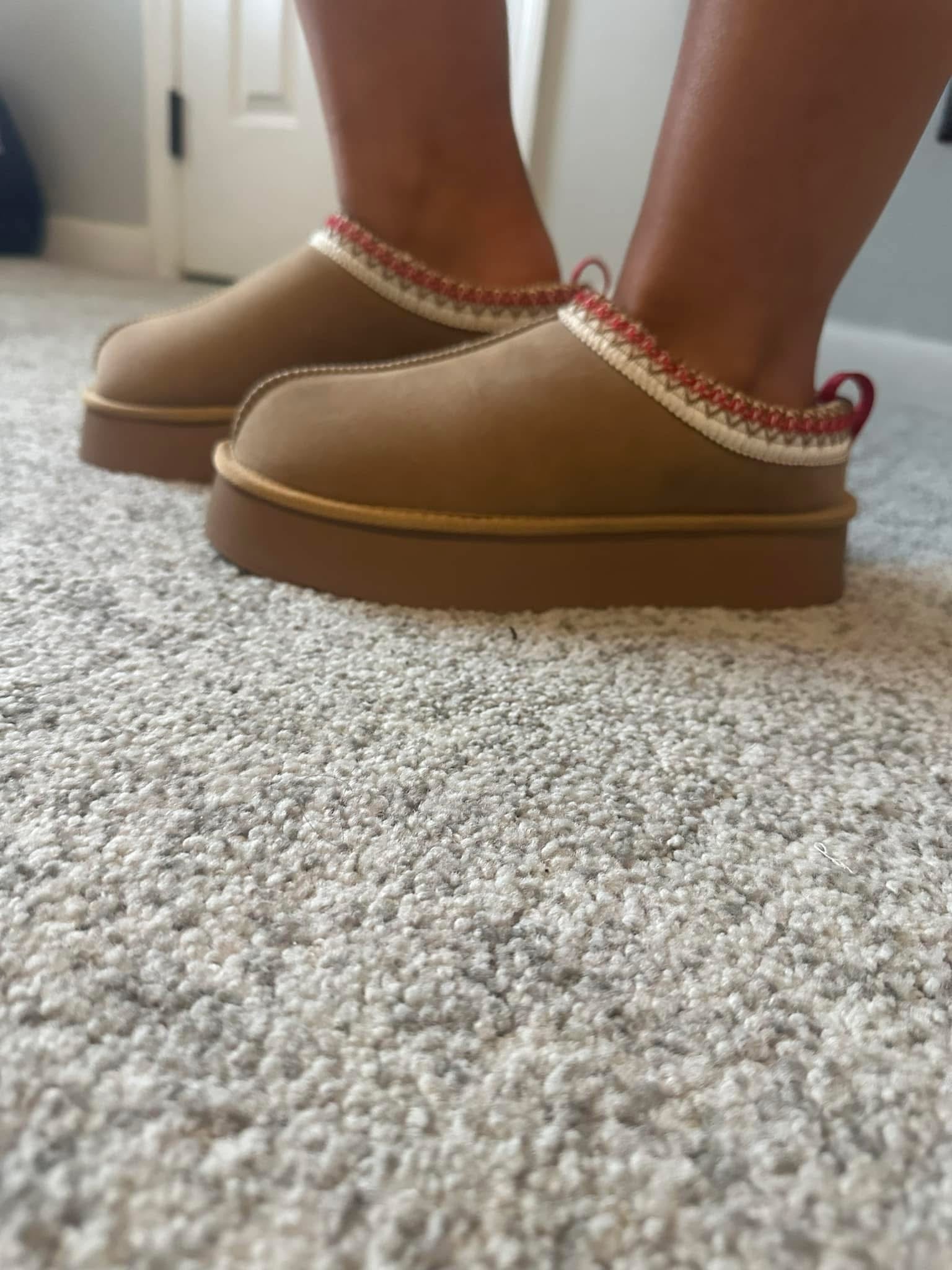 Brown slippers