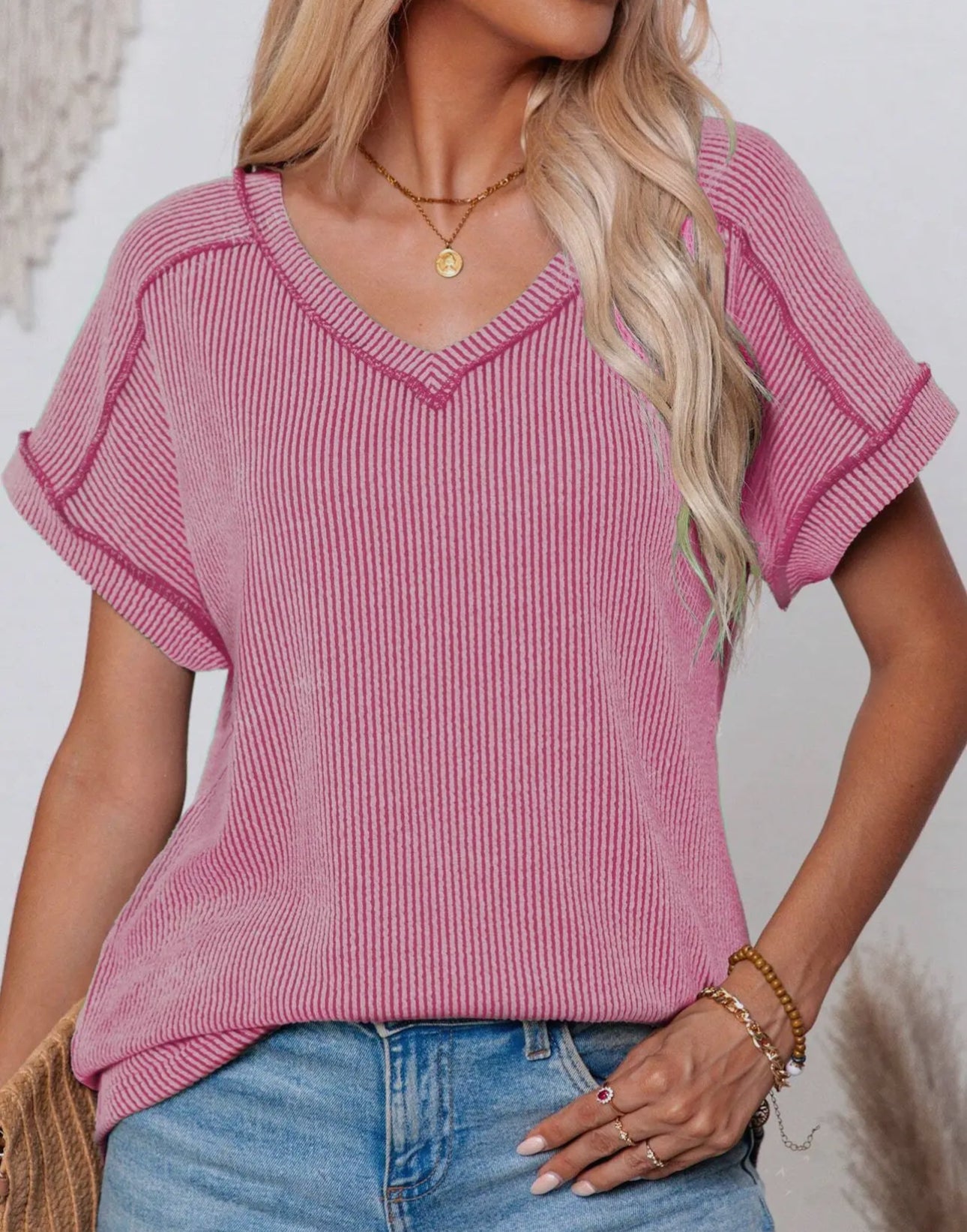 Ribbed tee