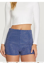 Game day studded heavy knit shorts