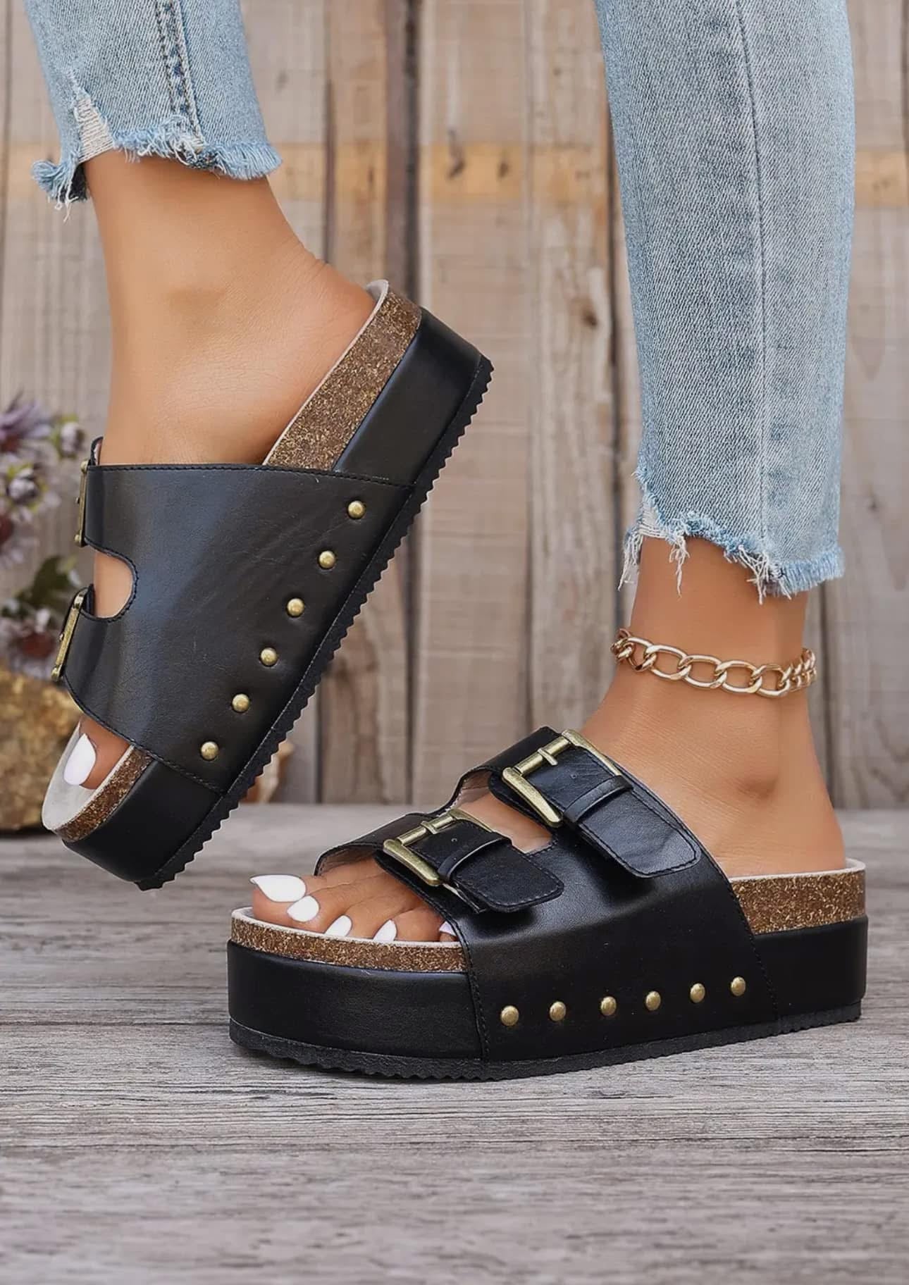 Black sandals