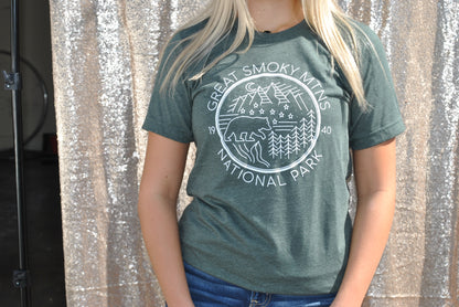 Great Smoky Mountains National Park Short Sleeve Graphic Tee