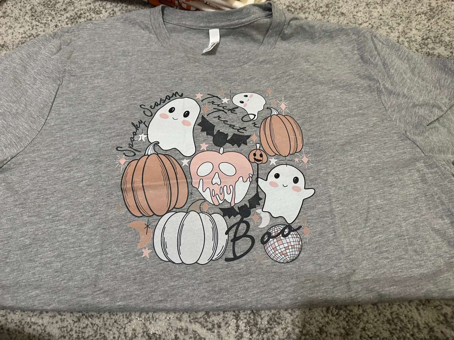 Spooky Season Halloween Shirt Athletic Heather