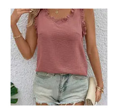 Ruffled tank