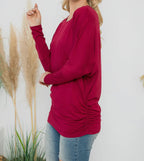 Long sleeve dolman top