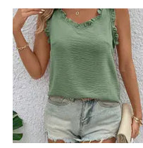 Ruffled tank