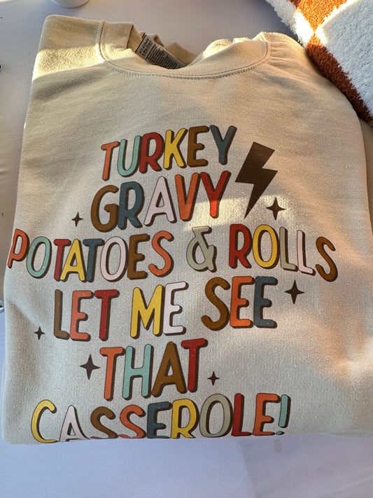 Beige thanksgiving sweatshirt