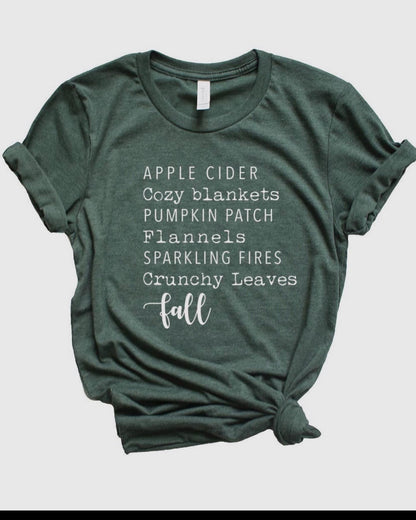 Fall words Graphic tee